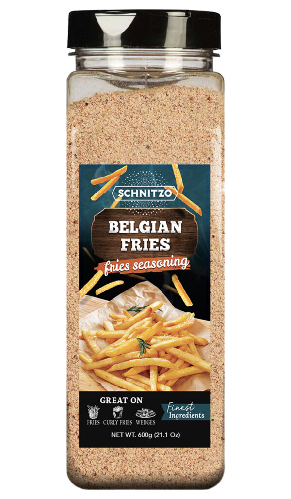 Belgian fries seasoning in 32Oz shaker bottle
