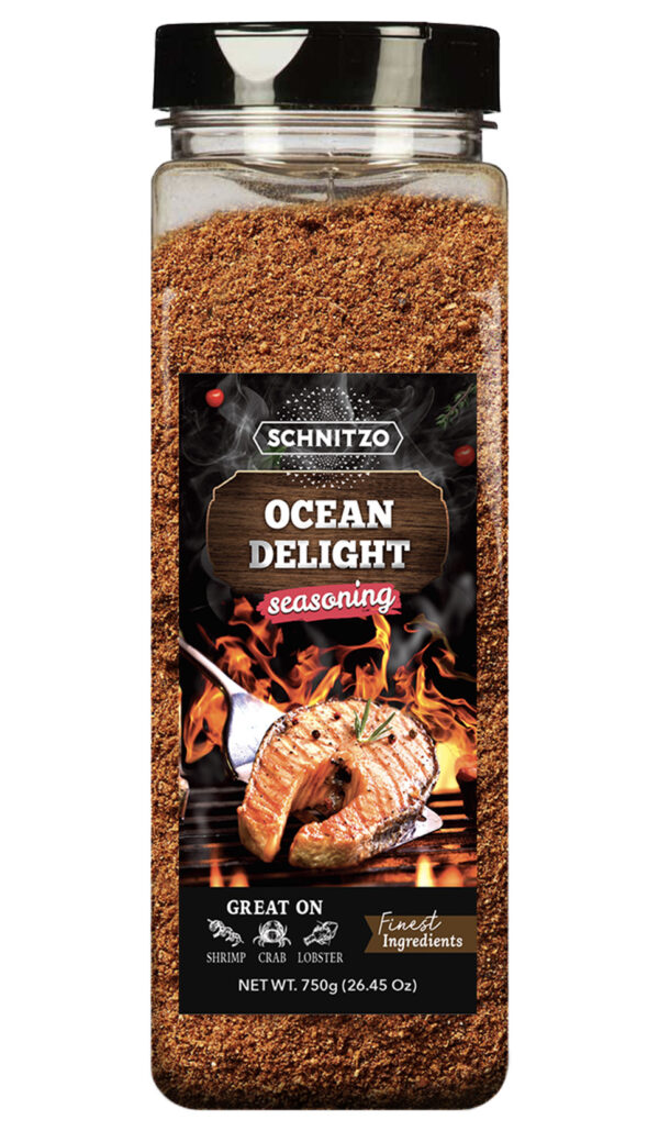 Ocean Delight seasoning for seafood in 32Oz shaker bottle
