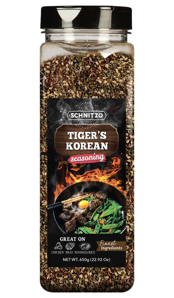 Tiger's Korean seasoning in 32Oz shaker bottle